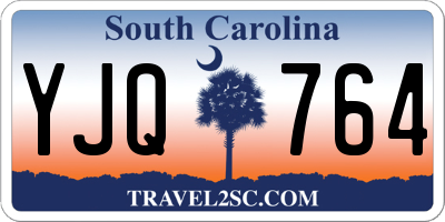 SC license plate YJQ764