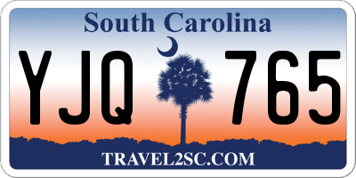 SC license plate YJQ765
