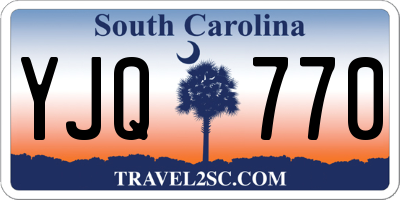 SC license plate YJQ770
