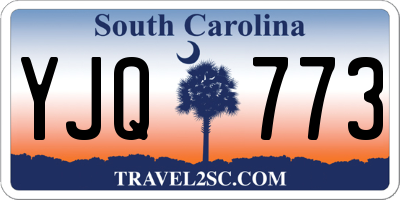SC license plate YJQ773