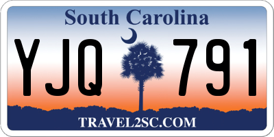 SC license plate YJQ791