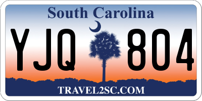 SC license plate YJQ804