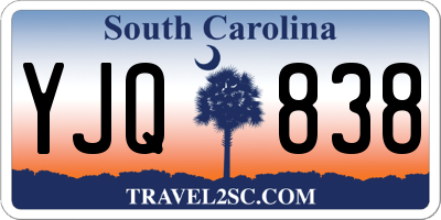 SC license plate YJQ838