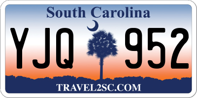 SC license plate YJQ952