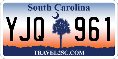 SC license plate YJQ961