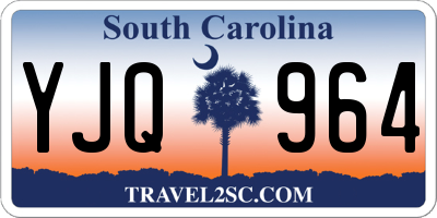 SC license plate YJQ964