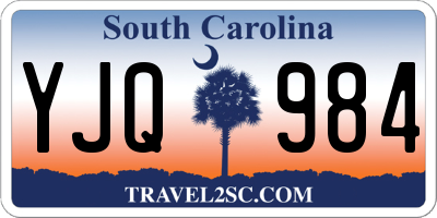 SC license plate YJQ984