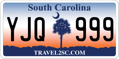 SC license plate YJQ999
