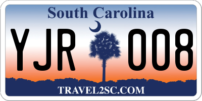 SC license plate YJR008