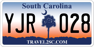 SC license plate YJR028