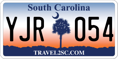 SC license plate YJR054