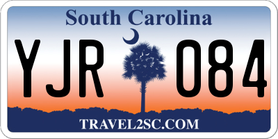 SC license plate YJR084