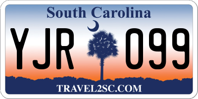 SC license plate YJR099