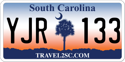 SC license plate YJR133