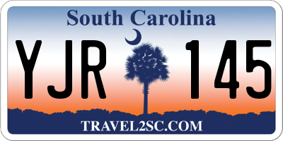 SC license plate YJR145