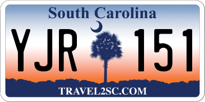 SC license plate YJR151