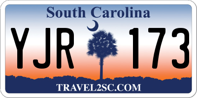 SC license plate YJR173