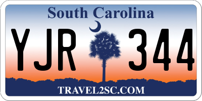 SC license plate YJR344