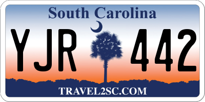 SC license plate YJR442