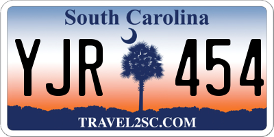 SC license plate YJR454