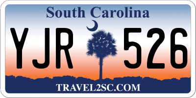 SC license plate YJR526