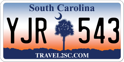 SC license plate YJR543