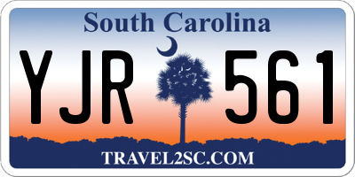 SC license plate YJR561