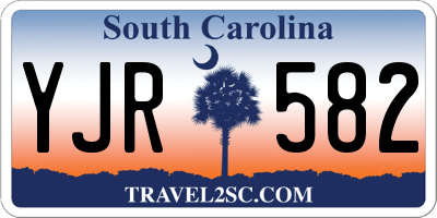 SC license plate YJR582