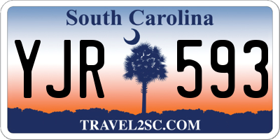 SC license plate YJR593