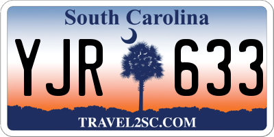 SC license plate YJR633