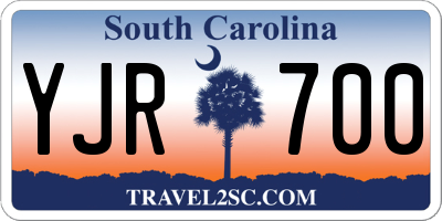 SC license plate YJR700