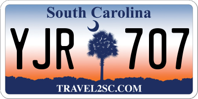 SC license plate YJR707