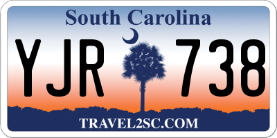SC license plate YJR738