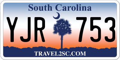 SC license plate YJR753