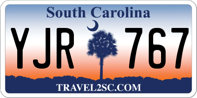 SC license plate YJR767