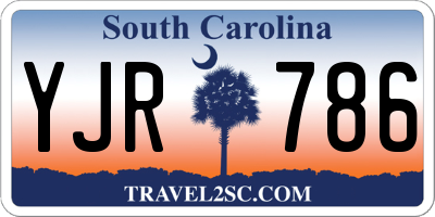 SC license plate YJR786
