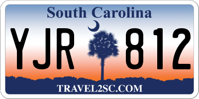 SC license plate YJR812