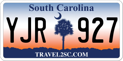SC license plate YJR927