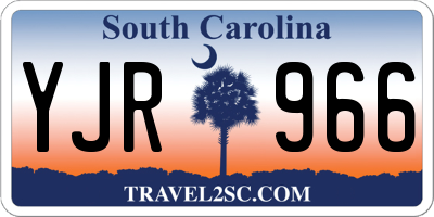 SC license plate YJR966