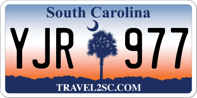 SC license plate YJR977