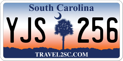 SC license plate YJS256