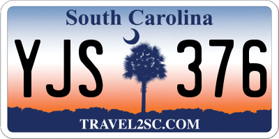 SC license plate YJS376