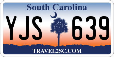 SC license plate YJS639