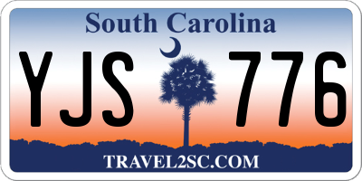 SC license plate YJS776