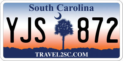 SC license plate YJS872