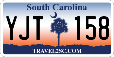 SC license plate YJT158
