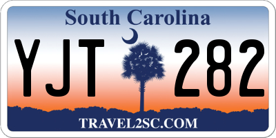 SC license plate YJT282
