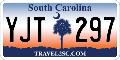 SC license plate YJT297