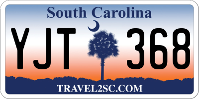 SC license plate YJT368