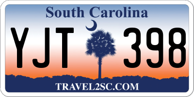 SC license plate YJT398
